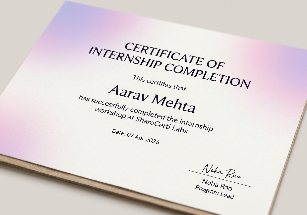 Internship / Workshop style